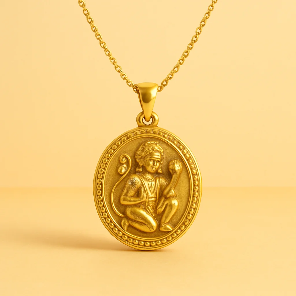 Shree Hanuman Chalisa Pendant (Gold-plated)
